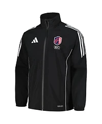 Men's adidas Black St. Louis City Sc Tiro 24 Full-Zip Hoodie Rain Jacket