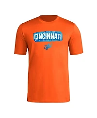 Men's adidas Orange Fc Cincinnati Local Pop Aeroready T-shirt