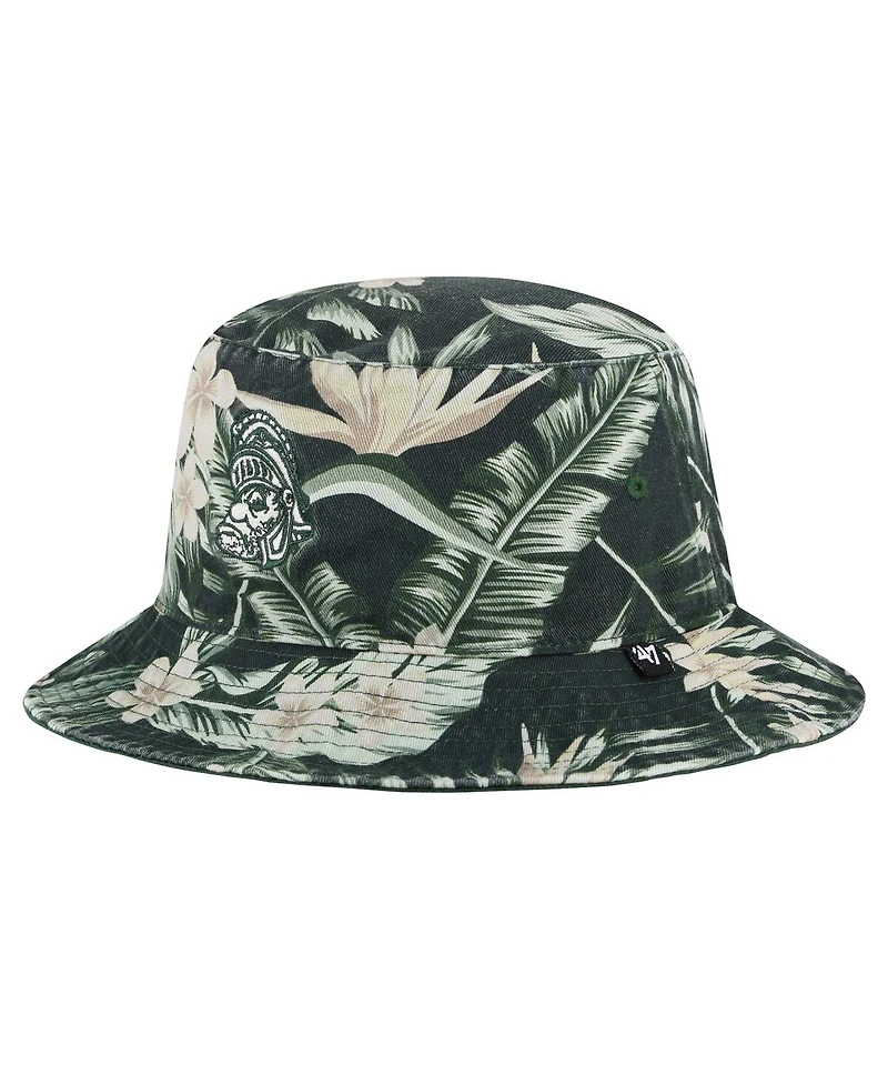 Men's '47 Brand Green Michigan State Spartans Tropicalia Bucket Hat