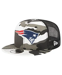 Youth Boys and Girls New Era Camo New England Patriots Trucker 9FIFTY Snapback Hat