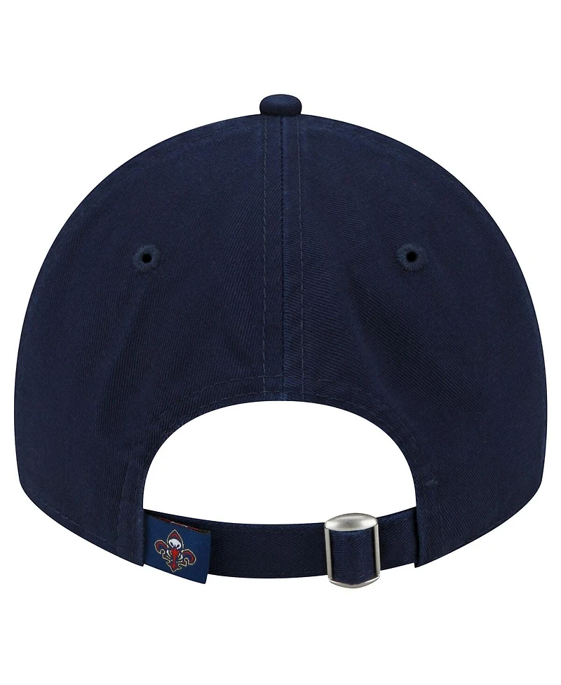 Men's New Era Navy New Orleans Pelicans Team 2.0 9TWENTY Adjustable Hat