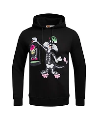 Men's and Women's Freeze Max Black Looney Tunes Sylvester & Tweety Skeleton Pullover Hoodie