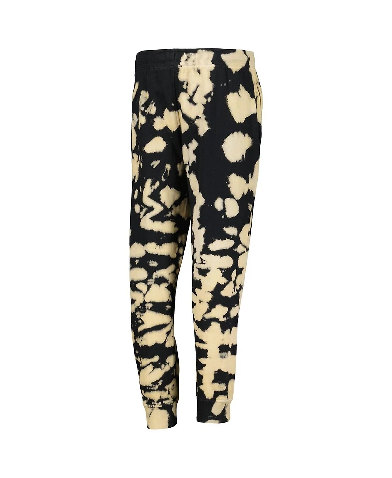 Big Boys Black Distressed Los Angeles Dodgers Lose Yourself Fleece Pants