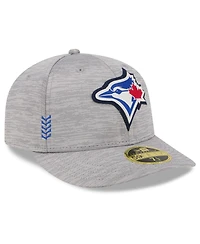 Men's New Era Gray Toronto Blue Jays 2024 Clubhouse Low Profile 59FIFTY Fitted Hat