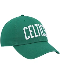 Men's '47 Brand Kelly Green Boston Celtics Clean Up Wordmark Adjustable Hat