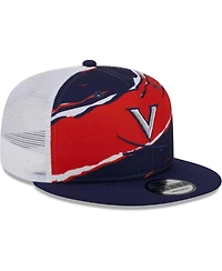 Men's New Era Navy Virginia Cavaliers Tear Trucker 9FIFTY Snapback Hat