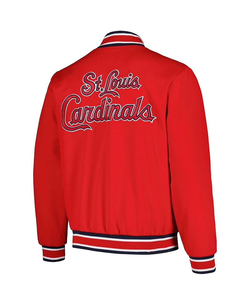 Men's Starter Red St. Louis Cardinals Secret Weapon Satin Full-Snap Jacket