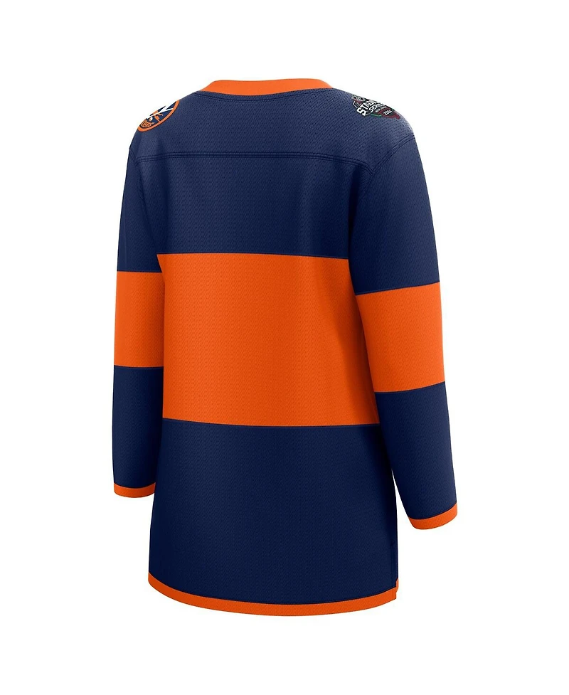 Women's Fanatics Navy New York Islanders 2024 Nhl Stadium Series Breakaway Jersey