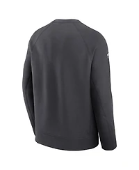 Men's Nike Anthracite San Francisco 49ers Super Bowl Lviii Opening Night Tech Fleece Pullover Sweatshirt