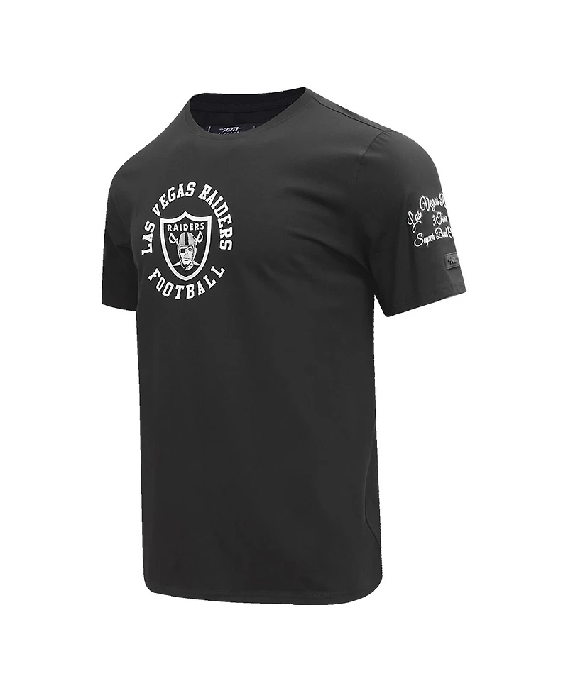 Men's Pro Standard Black Las Vegas Raiders Hybrid T-Shirt