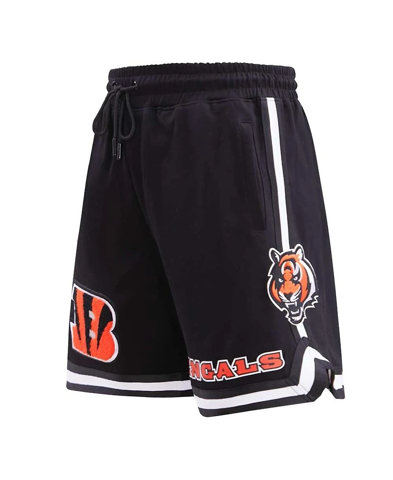 Men's Pro Standard Black Cincinnati Bengals Classic Chenille Shorts