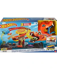 Hot Wheels City Pizza Slam Cobra Attack Playset with 1:64 Scale Toy Car