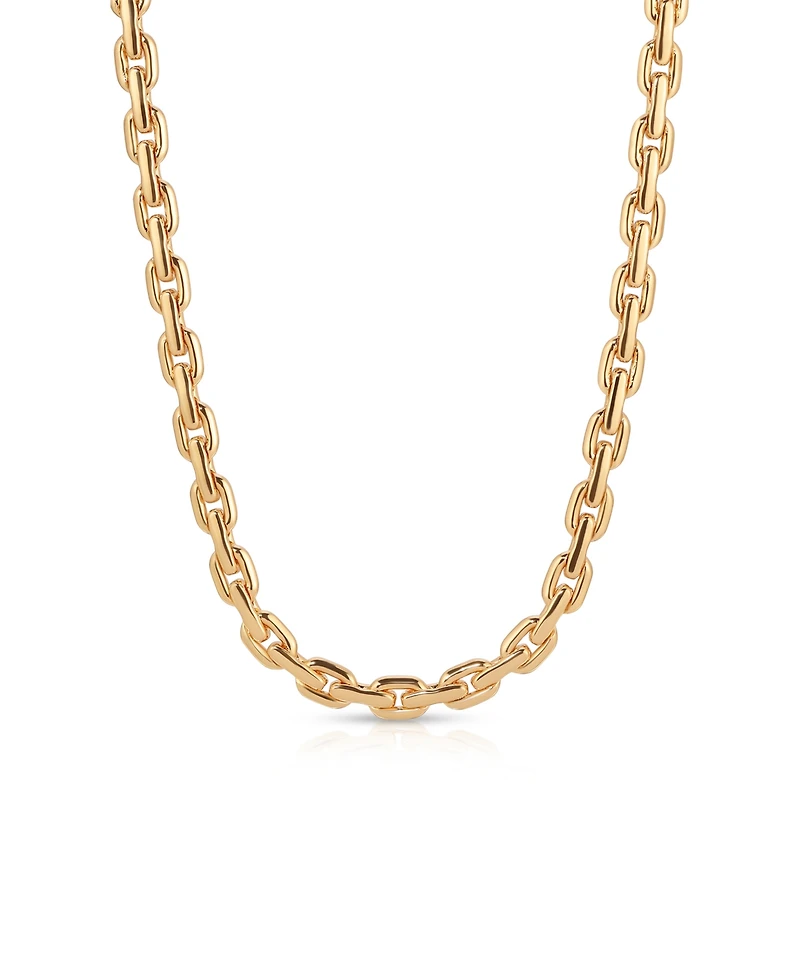 Ettika 18k Gold Plated Solid Chain Necklace