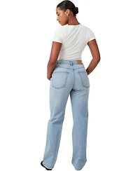 Cotton On Women's Curvy Stretch Straight Jean