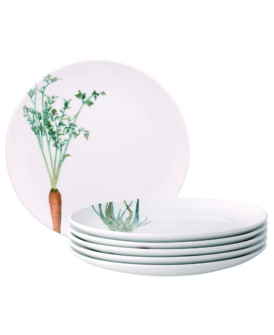 Noritake Kyoka Shunsai Assorted Salad Plates 9.5" Set/6