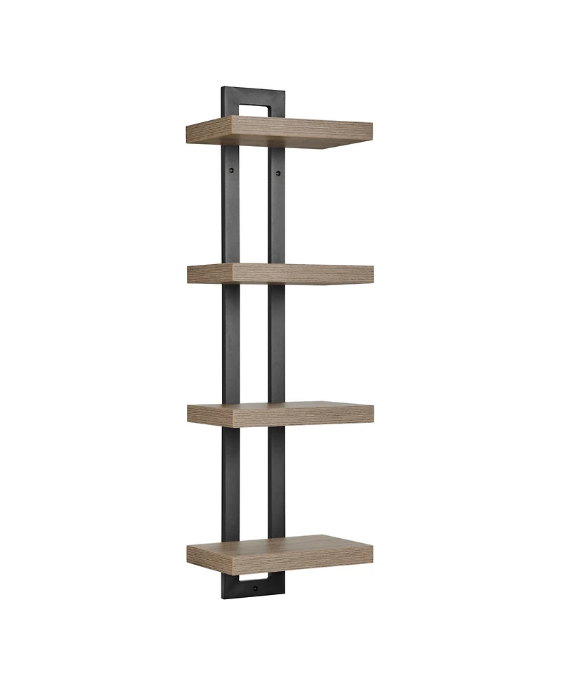 Danya B 4-Tier Ladder Bracket Floating Wall Shelves