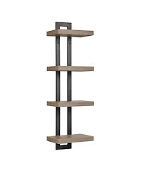 Danya B 4-Tier Ladder Bracket Floating Wall Shelves