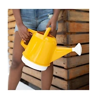 Bloem Deluxe Plastic Watering Can, Earthy Yellow, 2.5 Gallon Capacity