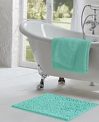 Laura Ashley Astor Chenille Bath Mat, 20" x 34"