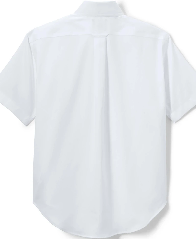 Lands' End Men's Short Sleeve No Iron Pinpoint Dress Shirt