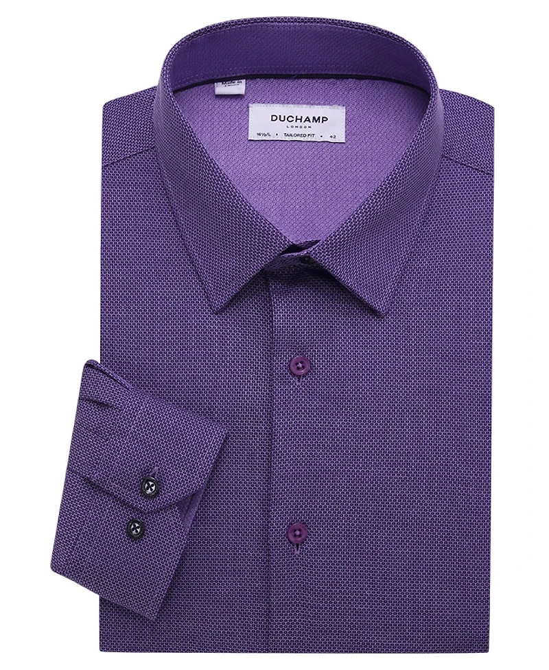 Duchamp London Men's Pin Dot Dress Shirt