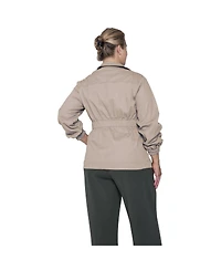 Women's Plus Snap Front Utility Anorak Jacket