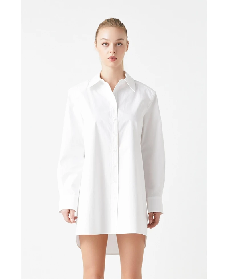 Women's Shirt Mini Dress