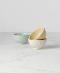 Lenox French Perle Groove Collection Stoneware 3-Pc. Mini Bowls Set