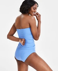 Anne Cole Womens Twist Front Ruched Tankini Top Bottoms