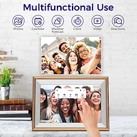 Elime 10.1" WiFi Frameo Digital Picture Frame - Auto Rotate Free Unlimited Storage