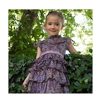 Child Serenity Floral Printed Chiffon Woven Dress