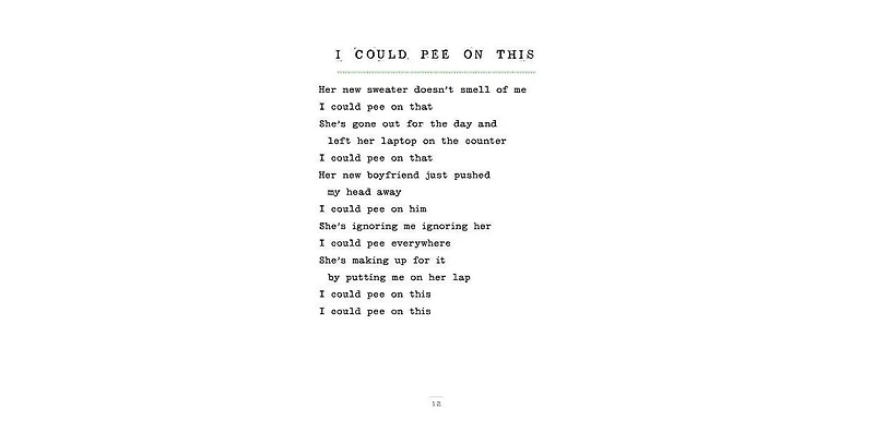 I Could Pee on This- And Other Poems by Cats Gifts for Cat Lovers, Funny Cat Books for Cat Lovers by Francesco Marciuliano