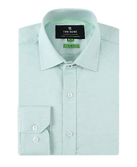 Tom Baine Men's Performance Solid Long Sleeve Button Down Dress Shirt