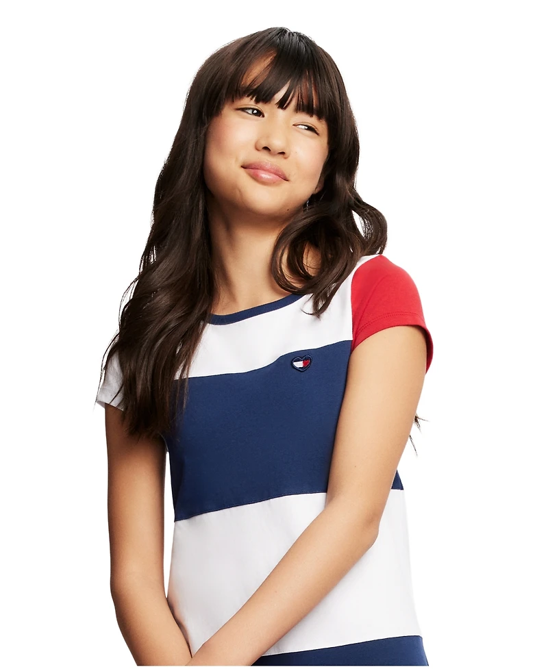 Tommy Hilfiger Big Girls Colorblocked Jersey Dress