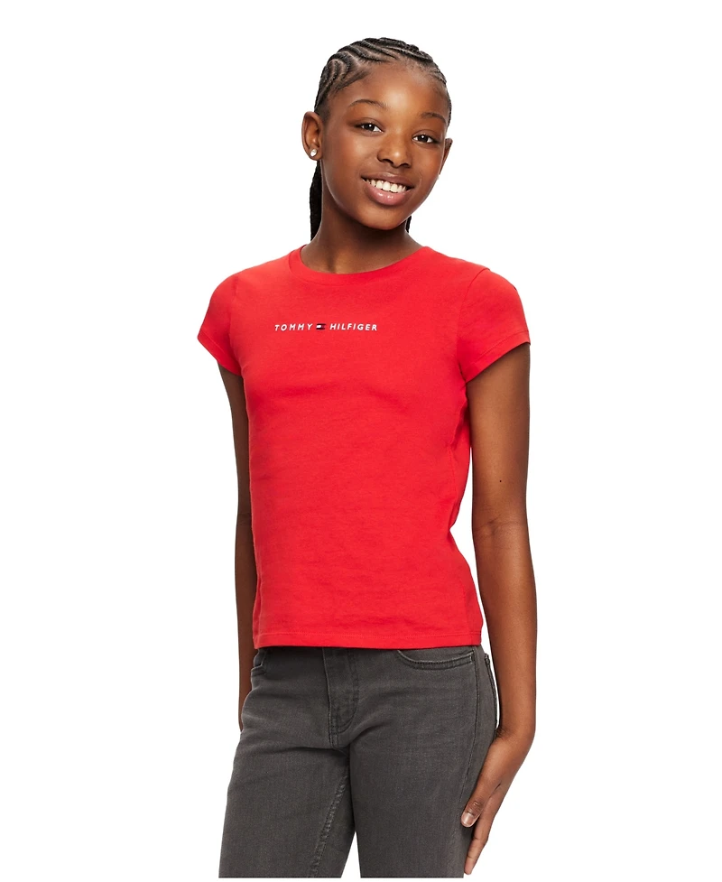 Tommy Hilfiger Toddler Girls Classic Embroidered T-shirt