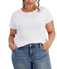 Aveto Plus Basic Crewneck Short-Sleeve T-Shirt