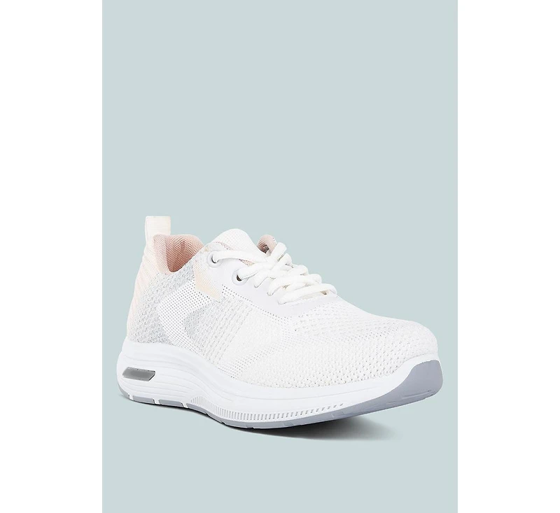 synthia contrasting chunky sneakers