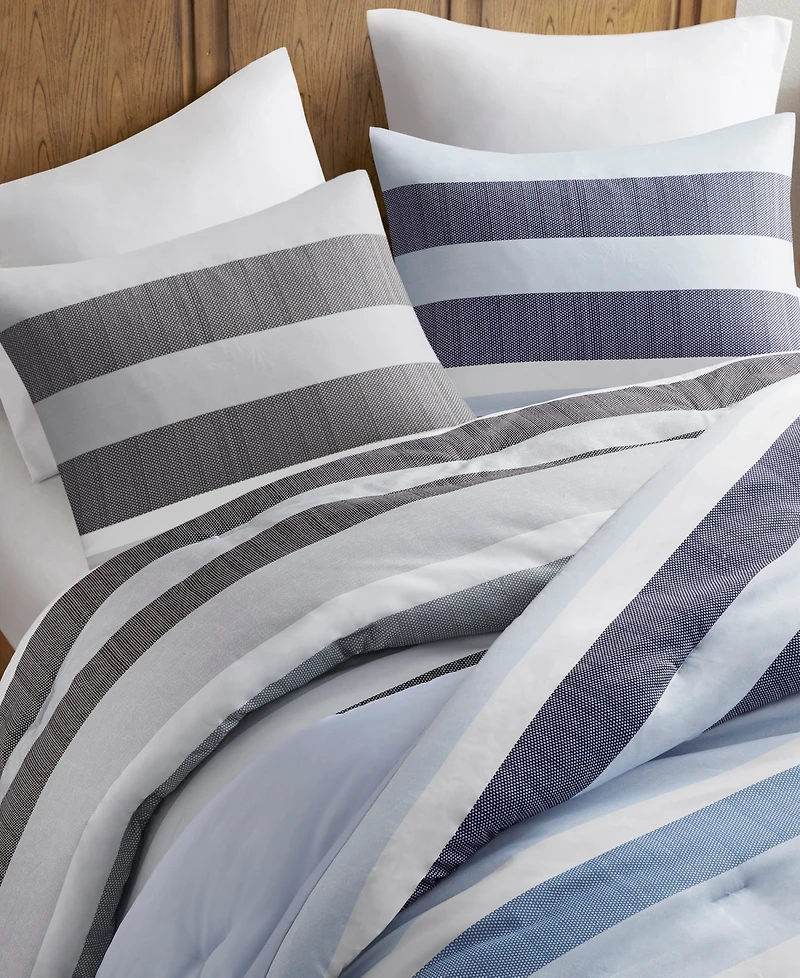 510 Design Blake Stripe Textured Print 2-Pc. Comforter Set, Twin/Twin Xl