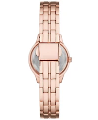 Folio Women's Three Hand Rose Gold-Tone Alloy Watch 27mm Gift Set