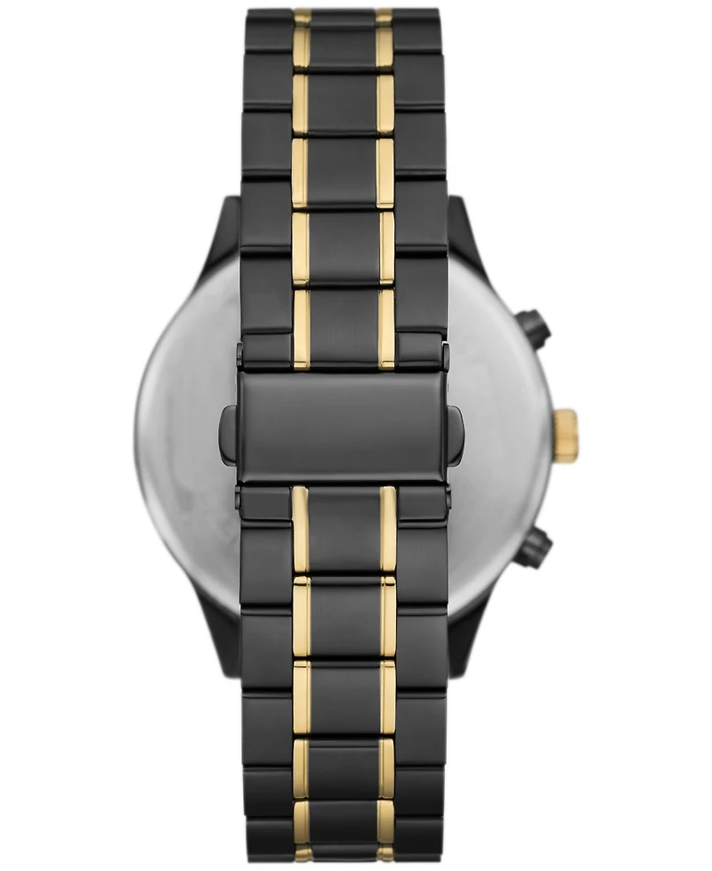 Folio Men's Three Hand Gunmetal Alloy Watch 46mm Gift Set