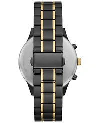 Folio Men's Three Hand Gunmetal Alloy Watch 46mm Gift Set