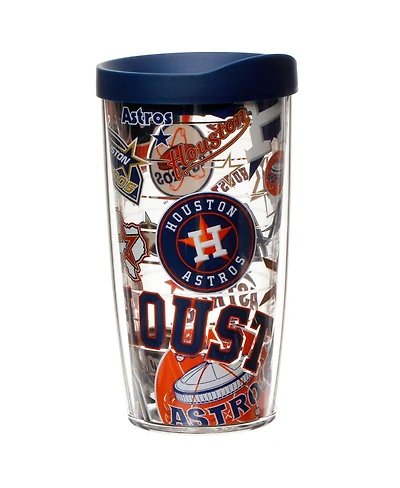 Tervis Tumbler Houston Astros 16 Oz All Over Wrap Tumbler With Lid
