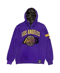 Men's and Women's Nba x Two Hype Purple Los Angeles Lakers Culture & Hoops Heavyweight Pullover Hoodie