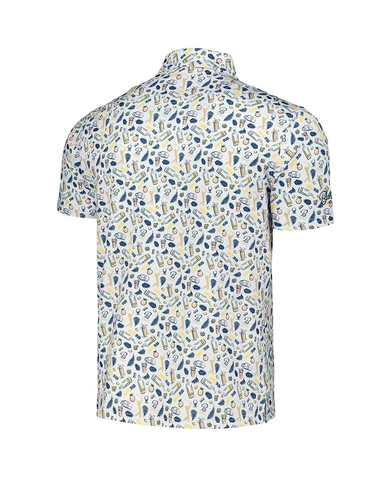 Men's Barstool Golf White The Players Polo Shirt