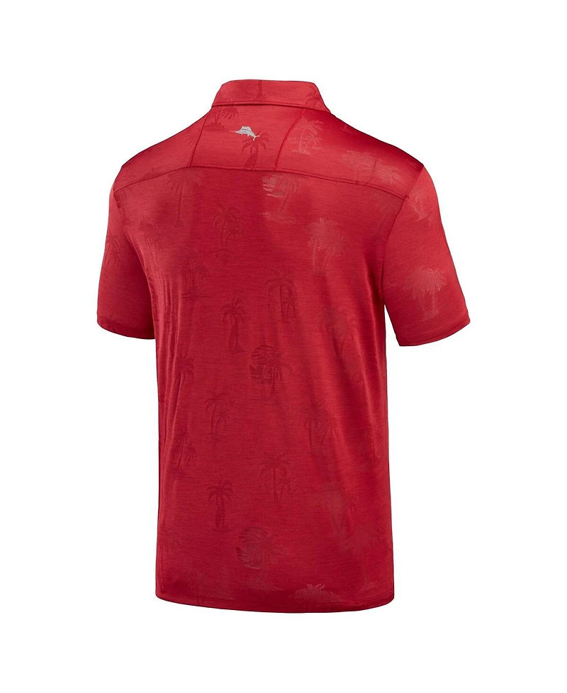 Men's Tommy Bahama Crimson Alabama Crimson Tide Sport Palm Coast Palmera IslandZone Polo Shirt