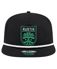 Men's New Era Black Austin Fc The Golfer Kickoff Collection Adjustable Hat