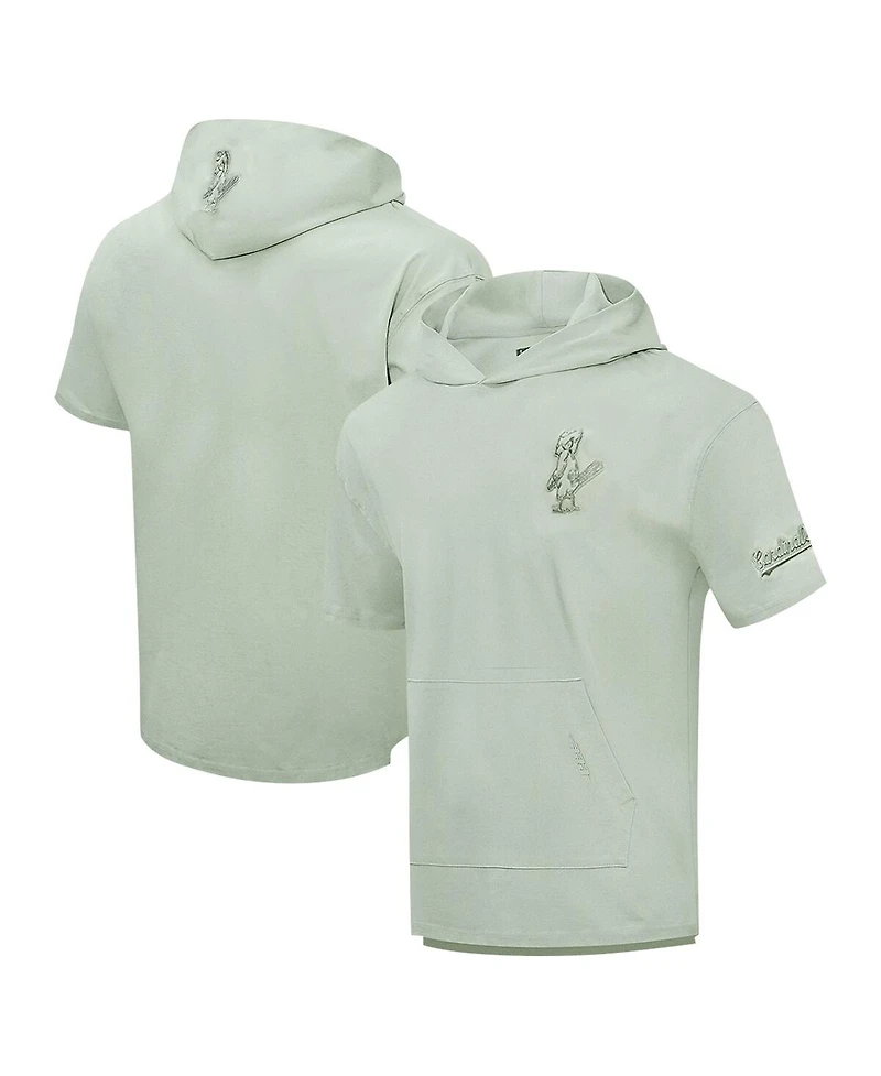 Men's Pro Standard Green St. Louis Cardinals Neutral Short Sleeve Pullover Hoodie