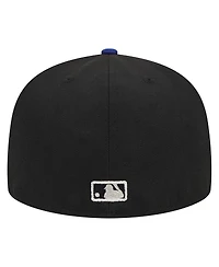 Men's New Era Black Los Angeles Dodgers Metallic Camo 59FIFTY Fitted Hat