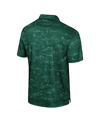 Men's Colosseum Green Baylor Bears Daly Print Polo Shirt