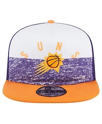 Men's New Era Purple Phoenix Suns Arch A-Frame Trucker 9FIFTY Snapback Hat